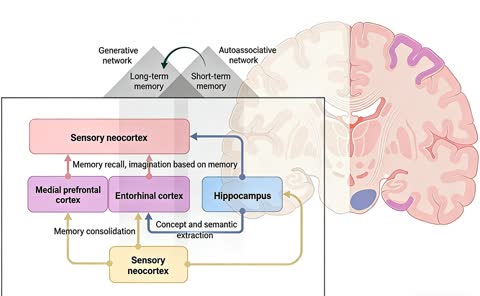 Brain-inspired long-term and short-term memory architecture